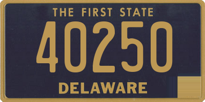 DE license plate 40250