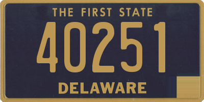 DE license plate 40251