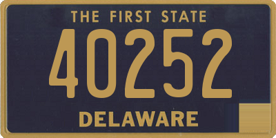 DE license plate 40252