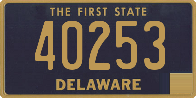 DE license plate 40253