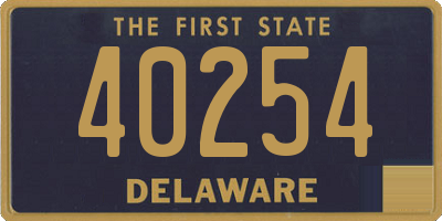 DE license plate 40254