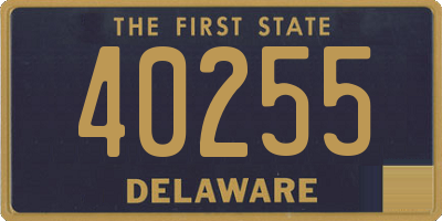 DE license plate 40255