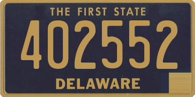 DE license plate 402552