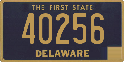 DE license plate 40256