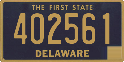 DE license plate 402561