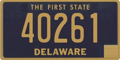 DE license plate 40261