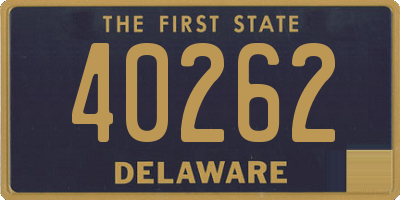 DE license plate 40262