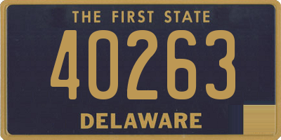 DE license plate 40263