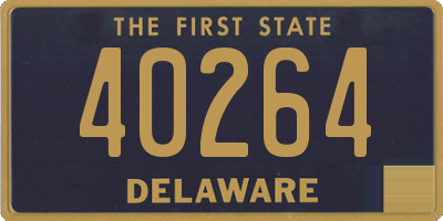 DE license plate 40264