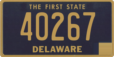 DE license plate 40267