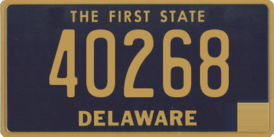 DE license plate 40268