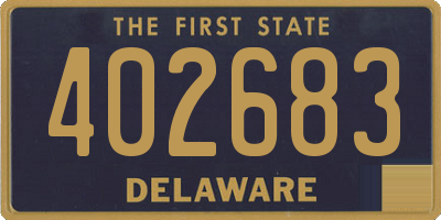 DE license plate 402683