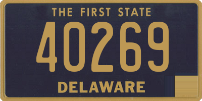 DE license plate 40269