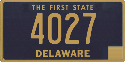 DE license plate 4027