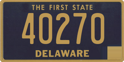 DE license plate 40270