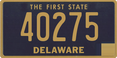 DE license plate 40275