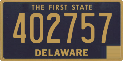 DE license plate 402757