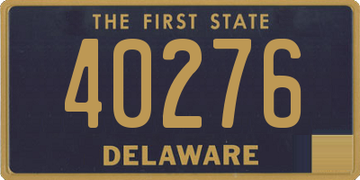 DE license plate 40276