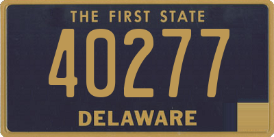 DE license plate 40277