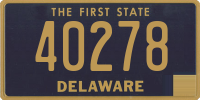 DE license plate 40278