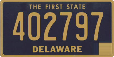 DE license plate 402797