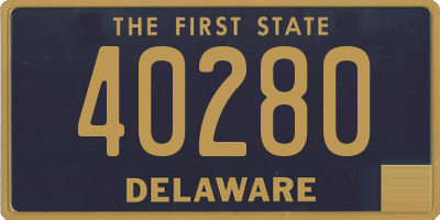 DE license plate 40280