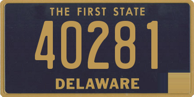 DE license plate 40281