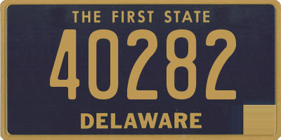 DE license plate 40282