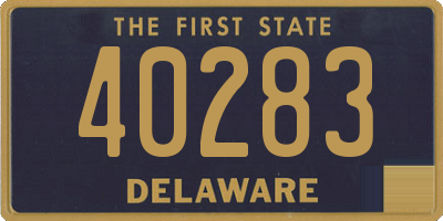 DE license plate 40283