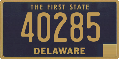 DE license plate 40285