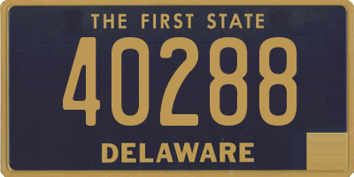 DE license plate 40288