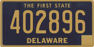 DE license plate 402896