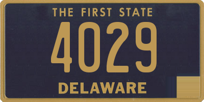 DE license plate 4029