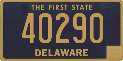 DE license plate 40290