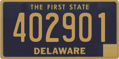 DE license plate 402901