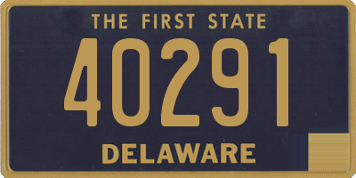 DE license plate 40291