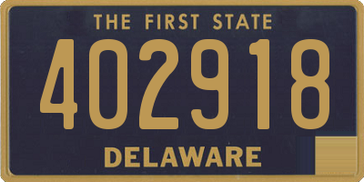DE license plate 402918
