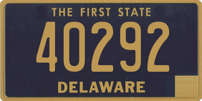 DE license plate 40292