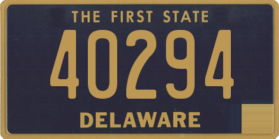 DE license plate 40294