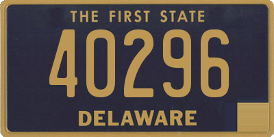 DE license plate 40296