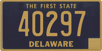 DE license plate 40297