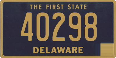 DE license plate 40298