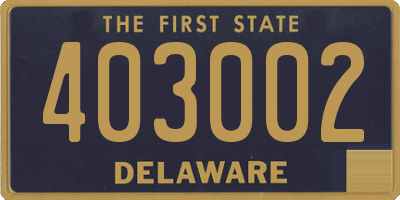 DE license plate 403002