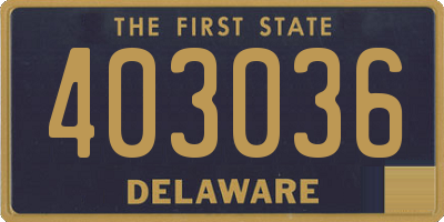 DE license plate 403036
