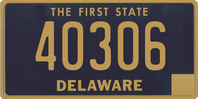 DE license plate 40306