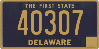 DE license plate 40307
