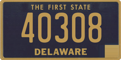 DE license plate 40308