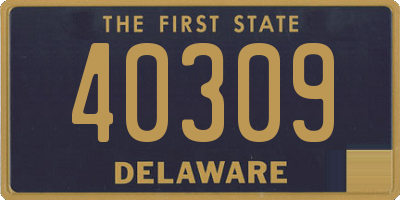 DE license plate 40309