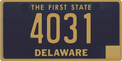 DE license plate 4031