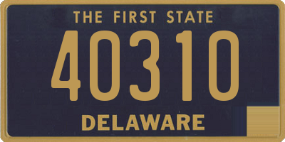 DE license plate 40310